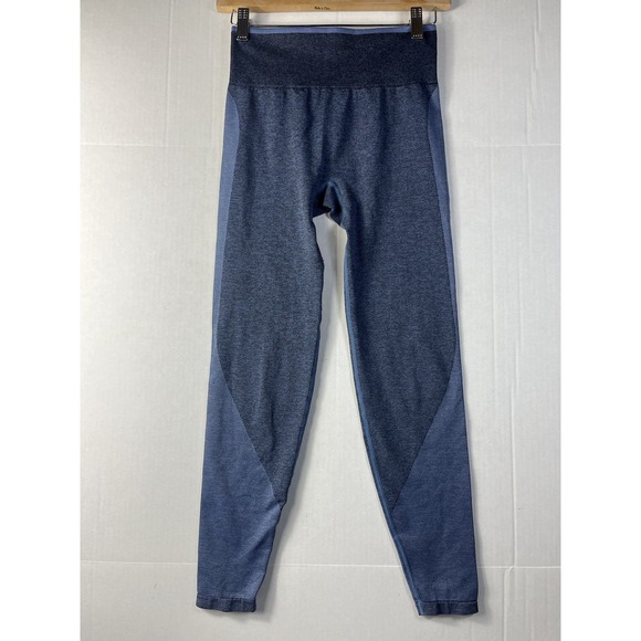 Victoria's Secret "PINK" Blue Seamless Leggings Women's Yoga Pants Gym Workout S - Picture 2 of 14